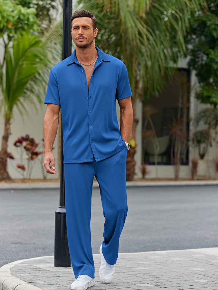 Casual Loose Fit Shirt Sets (Live Only)
