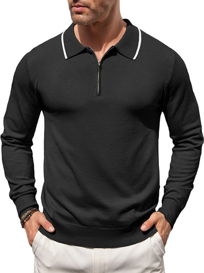 Classic Quarter Zip Polo Shirt (US Only)
