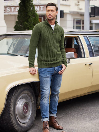 Casual Cable Knit Henley Sweater (US Only)