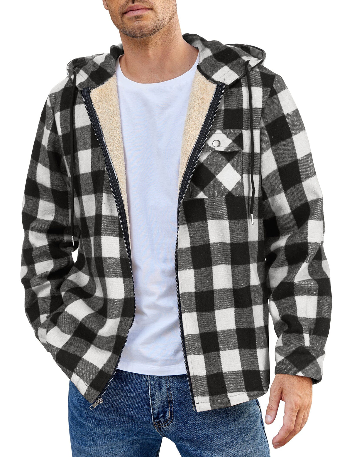 Comfy Plaid Flannel Lined Jacket (US Only)