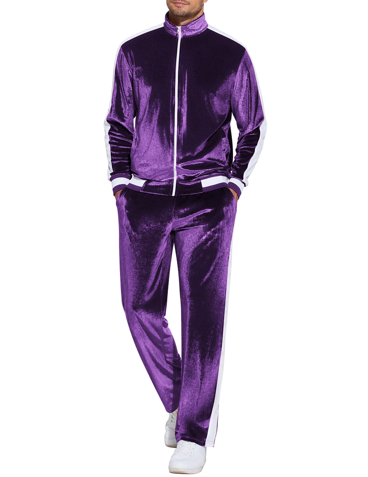 Soft Velour Velvet Tracksuit Set (US Only)