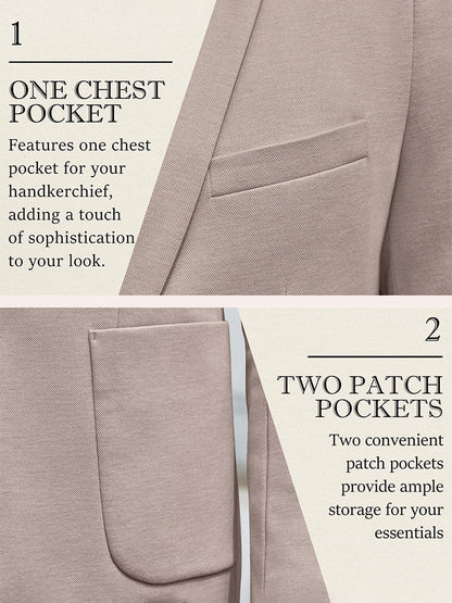 Business Casual Two Buttons Suit Jacket Blazer (US Only)