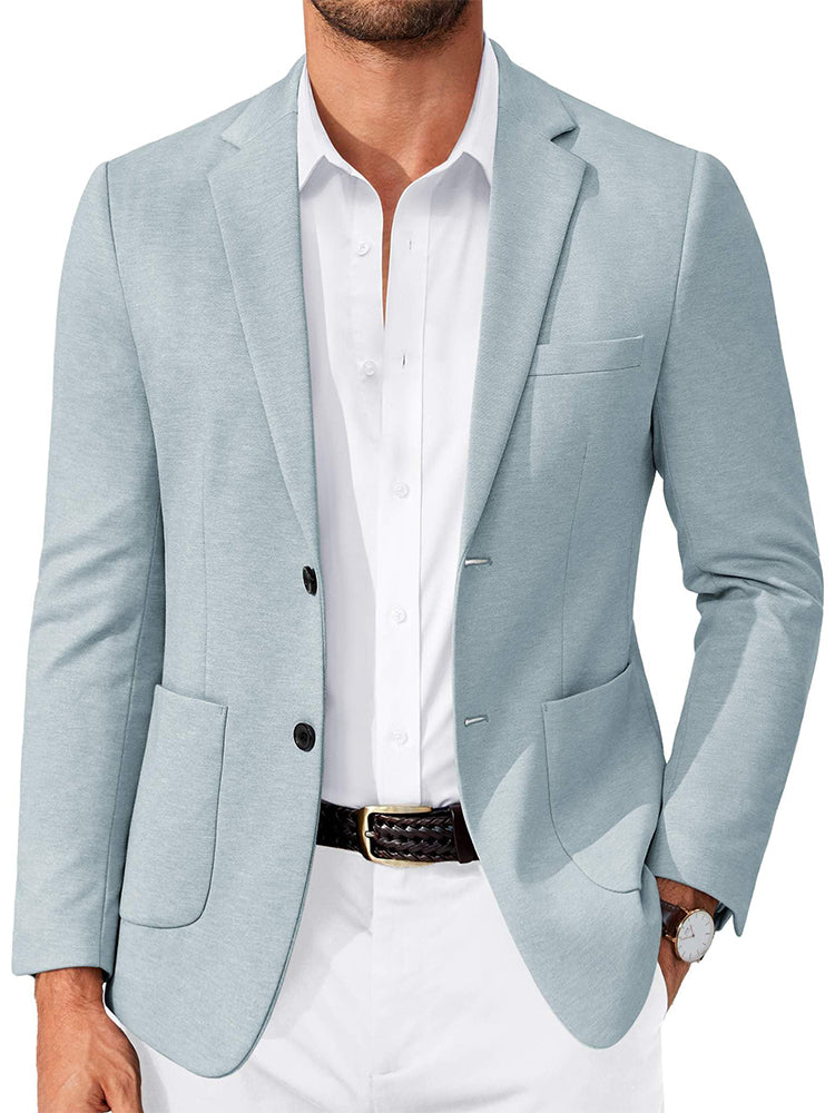 Business Casual Two Buttons Suit Jacket Blazer (US Only)