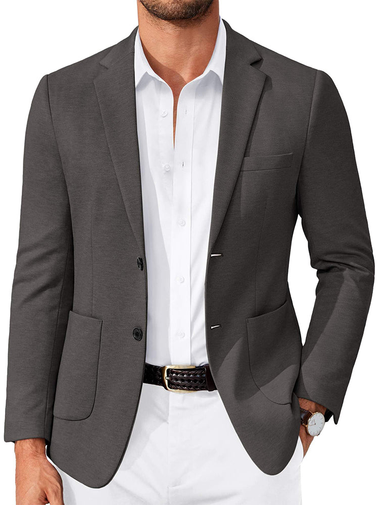 Business Casual Two Buttons Suit Jacket Blazer (US Only)