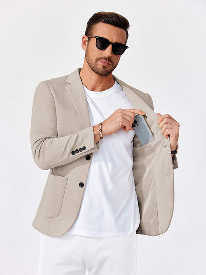 Business Casual Two Buttons Suit Jacket Blazer (US Only)