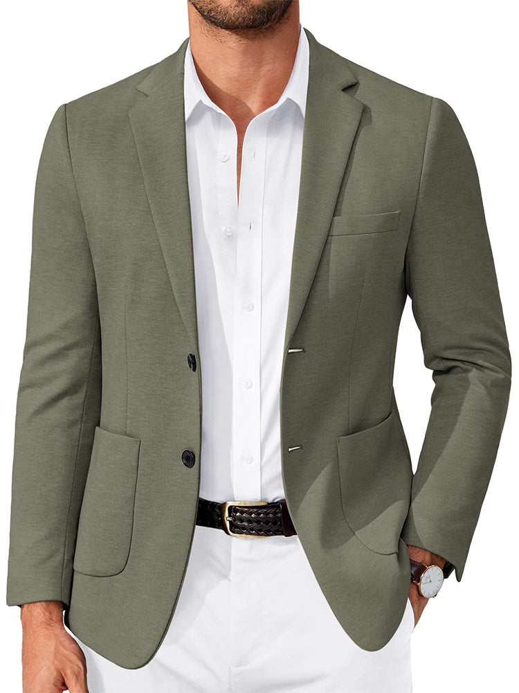 Business Casual Two Buttons Suit Jacket Blazer (US Only)