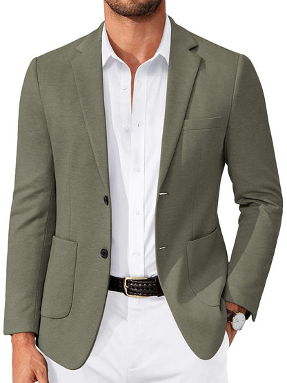 Business Casual Two Buttons Suit Jacket Blazer (US Only)
