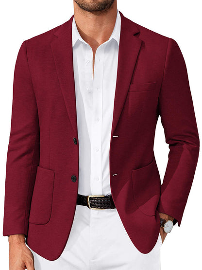 Business Casual Two Buttons Suit Jacket Blazer (US Only)