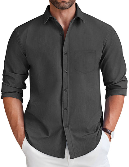 Casual Faux Denim Shirt (US Only)