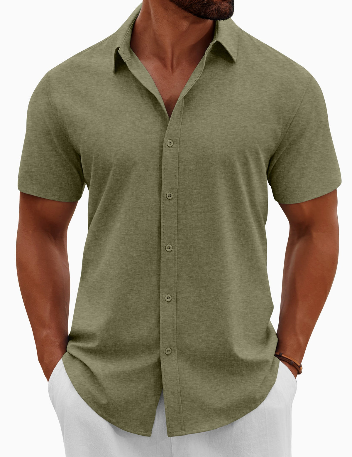 Casual Summer Button Down Short Sleeve Shirts (US Only)