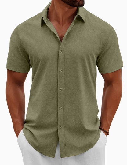 Casual Summer Button Down Short Sleeve Shirts (US Only)
