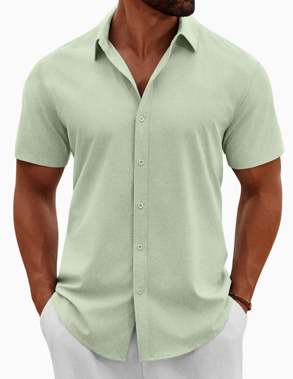 Casual Summer Button Down Short Sleeve Shirts (US Only)