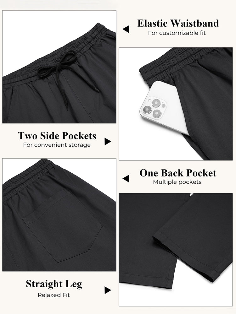 Casual Straight Leg Drawstring Chino Pants (US Only)