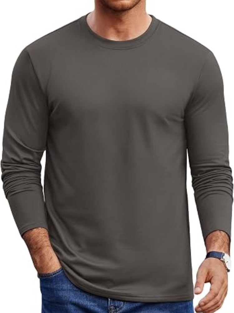 Fleece-Lined Thermal Crew Neck Base Layer Shirt (US Only)