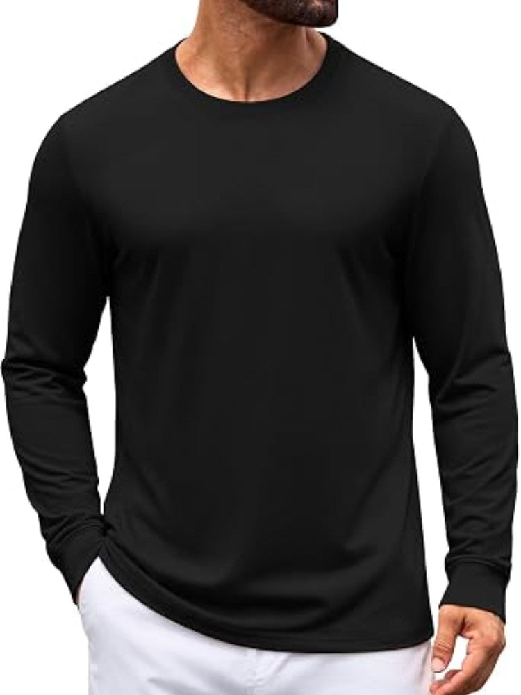 Minimalist Long Sleeve Crew Neck T-Shirt (US Only)