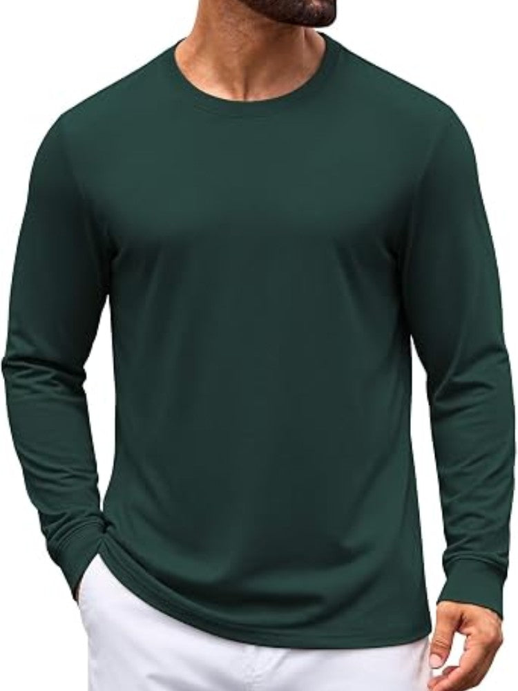 Minimalist Long Sleeve Crew Neck T-Shirt (US Only)