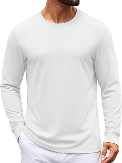 Minimalist Long Sleeve Crew Neck T-Shirt (US Only)