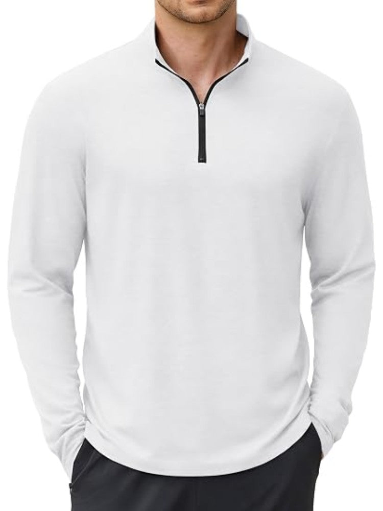 Lightweight Quarter Zip Mock Neck Golf Pullover (US Only)
