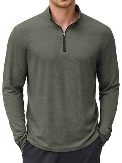 Lightweight Quarter Zip Mock Neck Golf Pullover (US Only)