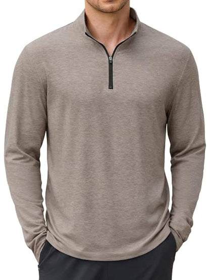Lightweight Quarter Zip Mock Neck Golf Pullover (US Only)