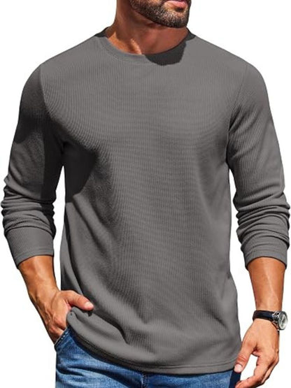Cloud-Soft Waffle Knit Long Sleeve Tee (US Only)