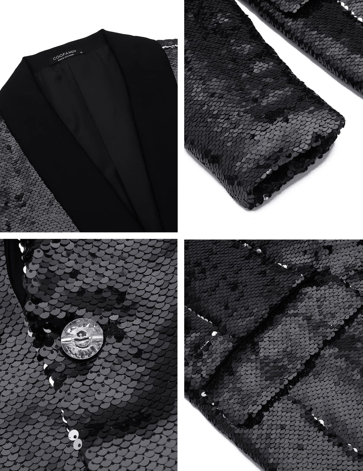 Shiny Sequin Blazer Tuxedo Suit (US Only)