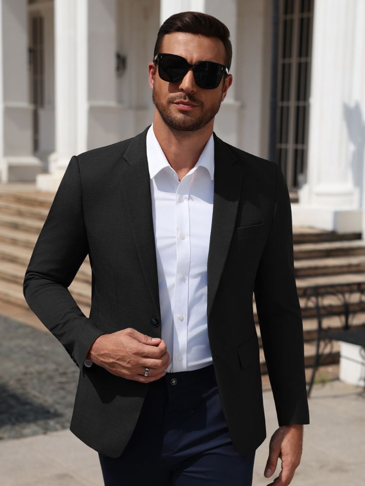Slim Fit Lightweight Two-Button Casual Blazer (US Only)