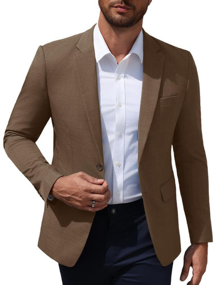 Slim Fit Lightweight Two-Button Casual Blazer (US Only)