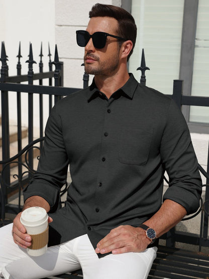 Wrinkle Free Stretch Long Sleeve Button Down Shirt (US Only)