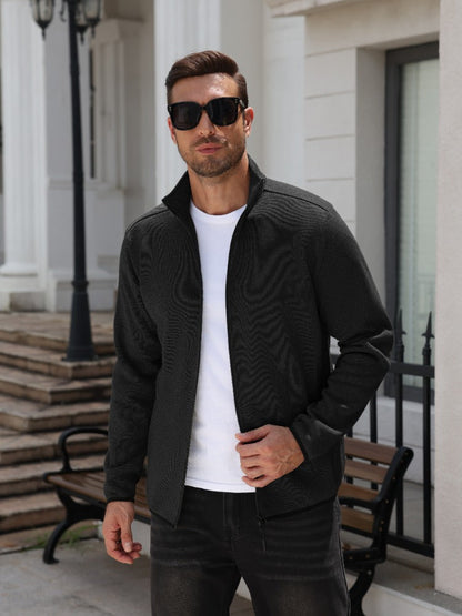 Full Zip Knit Cardigan Sweater Coat (US Only)
