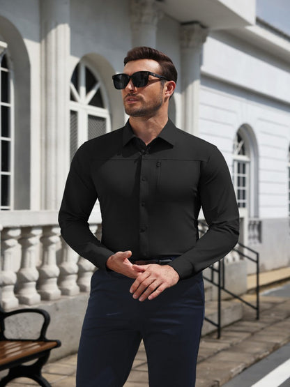 Lightweight Long Sleeve Snap Button Sun Shirt (US Only)