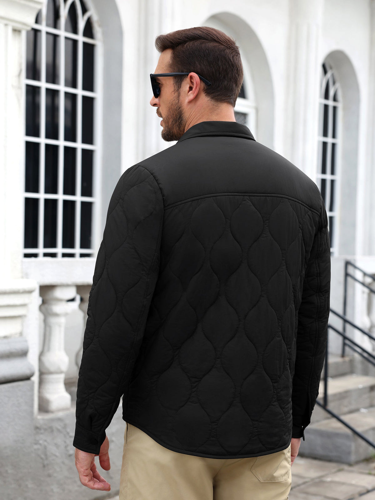 Snap Up Quilted Lightweight Puffer Jacket (US Only)