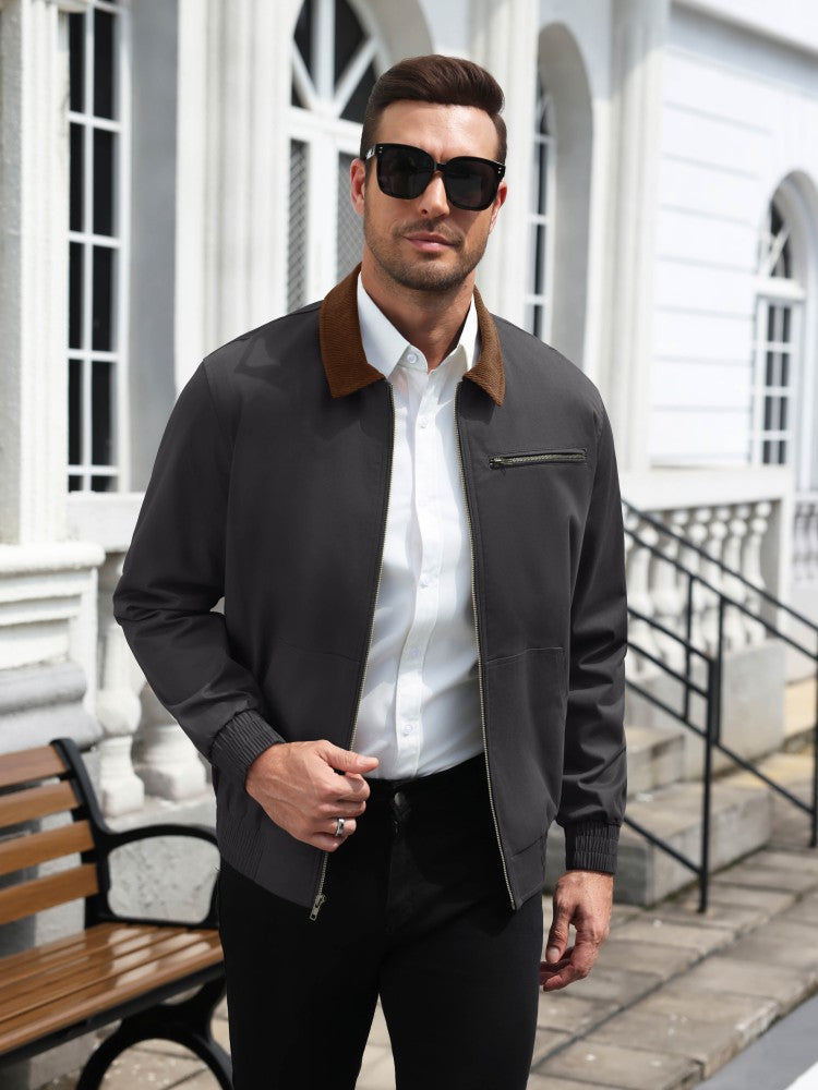 Western Corduroy Collar Bomber Jacket (US Only)