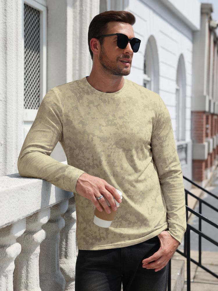 Slim Fit Tree Branch Camo Long Sleeve T-Shirt (US Only)