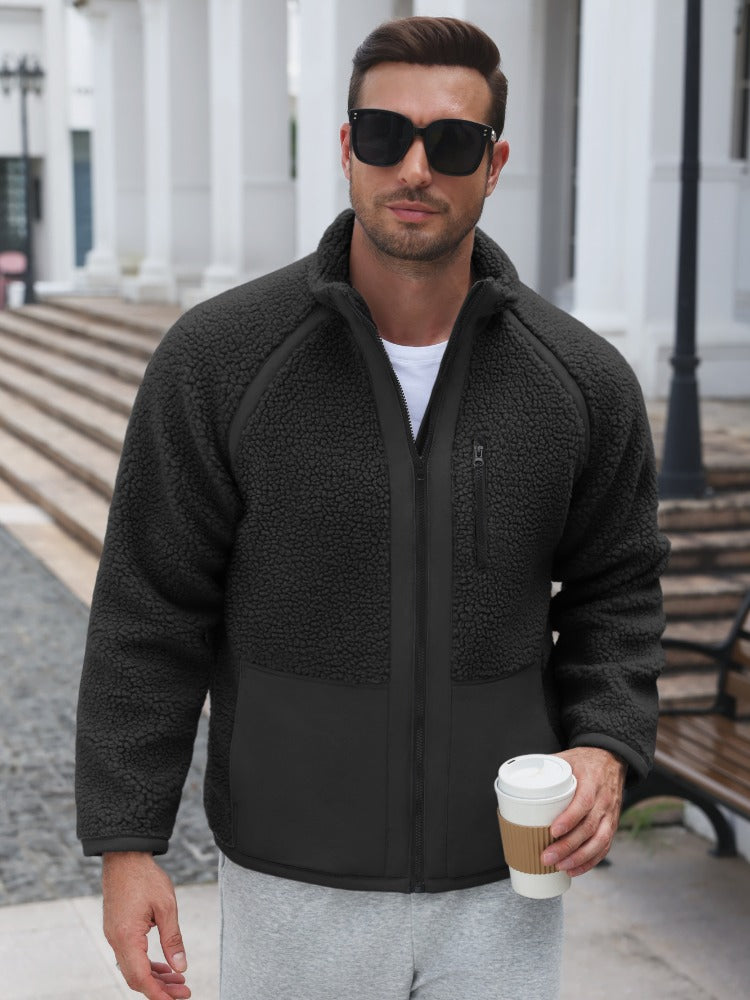 Color Block Sherpa Fleece Jacket (US Only)