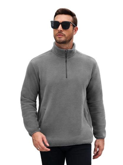Lightweight Quarter-Zip Polar Fleece Pullover Jacket (US Only)