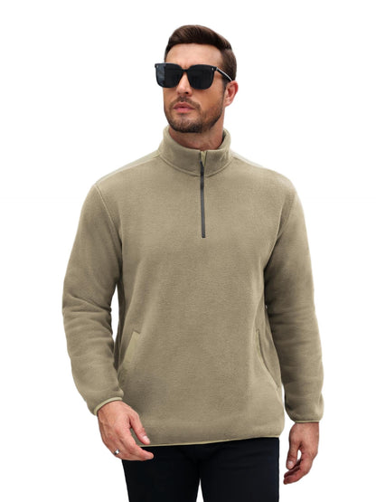Lightweight Quarter-Zip Polar Fleece Pullover Jacket (US Only)
