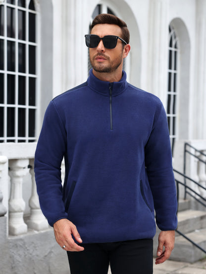 Lightweight Quarter-Zip Polar Fleece Pullover Jacket (US Only)