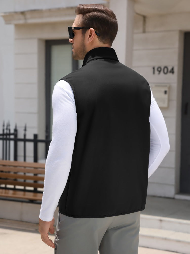 Stand Collar Lightweight Padded Vest (US Only)