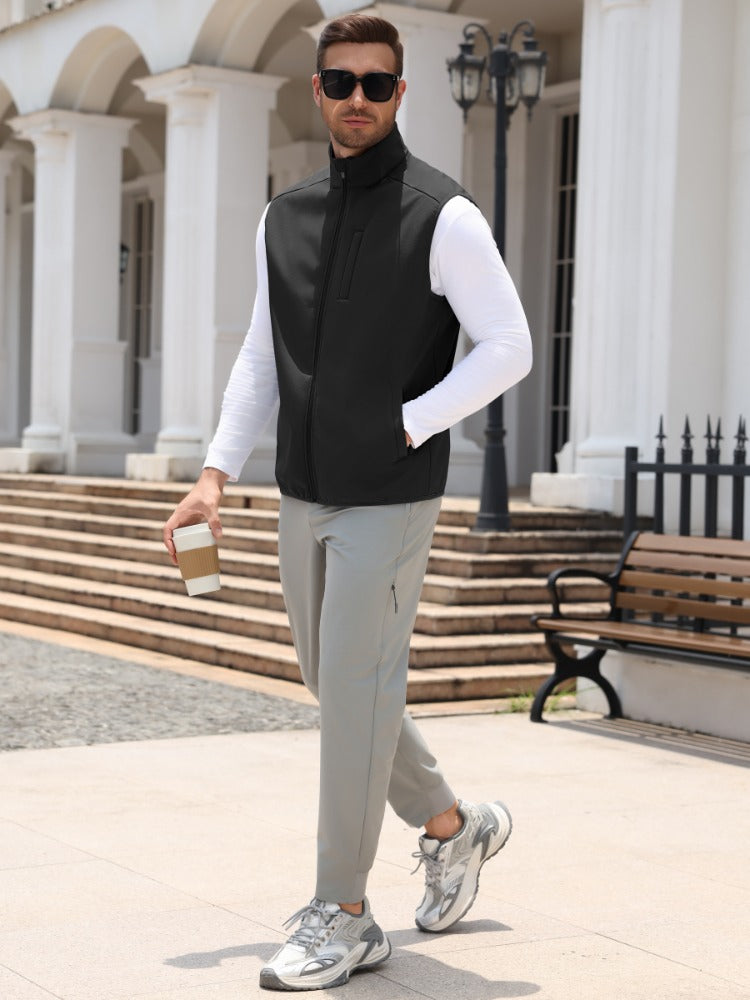 Stand Collar Lightweight Padded Vest (US Only)