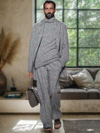 Gray-Short Outerwear