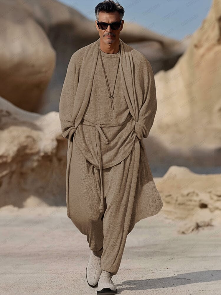 Minimalist Earth Tones 3-Piece Outfits