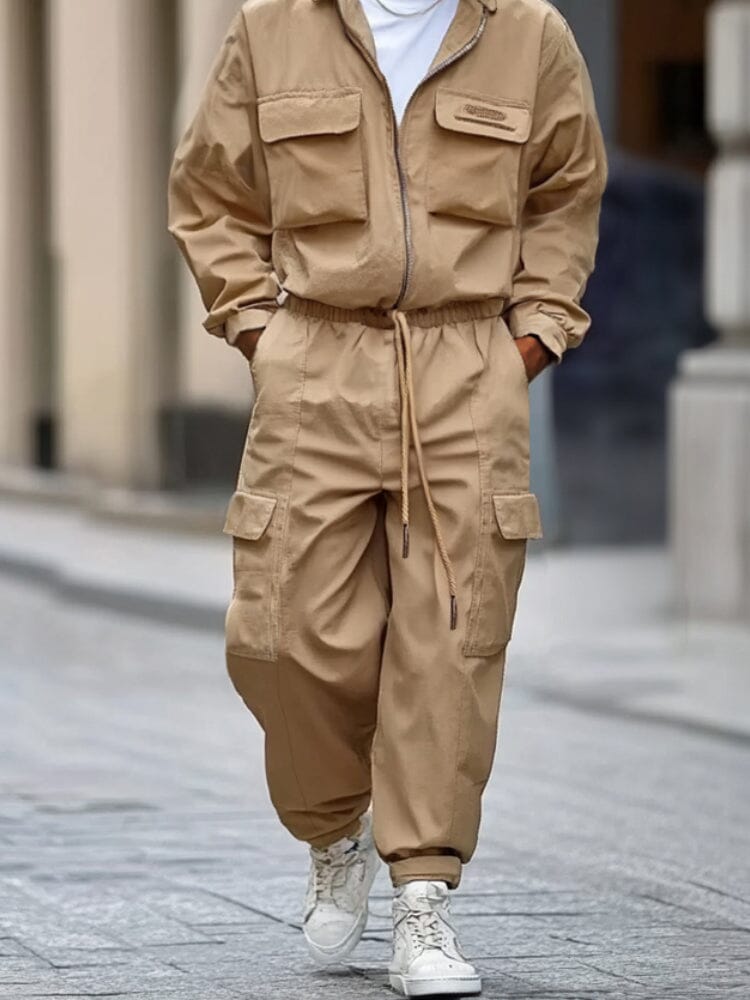 Workwear Inspired Cotton 2-Piece Set