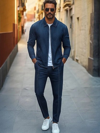 Urban Two-Piece Denim Set