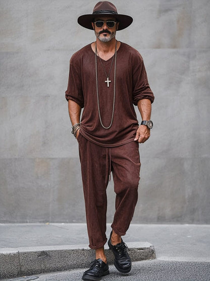 Refined Comfort Suede 2-Piece Set