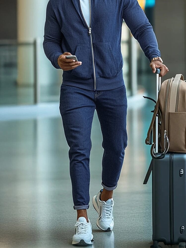 Athleisure Everyday Denim 2-Piece Outfit