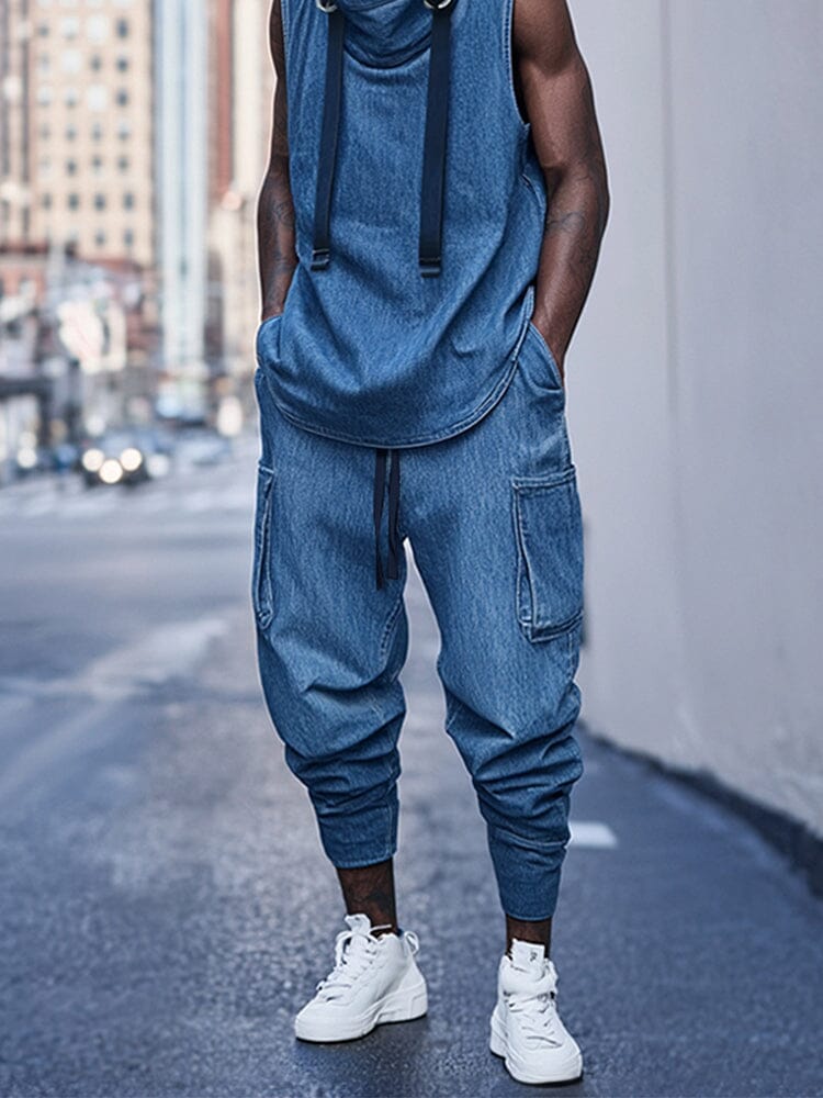 Active Denim 2-Piece Streetwear Set