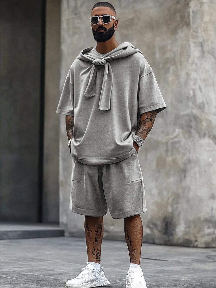 Modern Comfort Shawl Collar Cotton Set