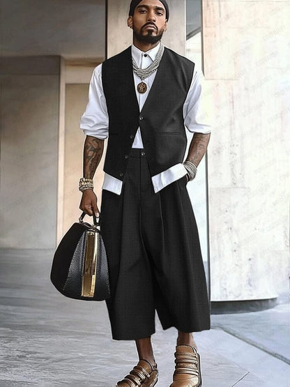 Urban Casual Vest Pants Set