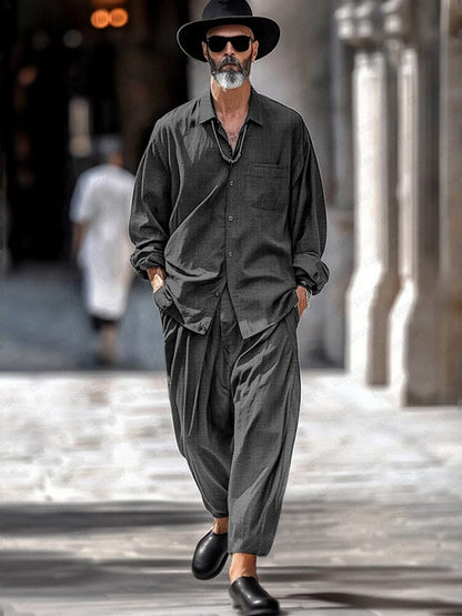 Casual Minimalist Two-Piece Set